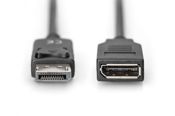 DIGITUS DisplayPort Verlängerungskabel, DP St/Bu,2.0m