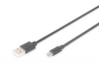Vorschau: DIGITUS USB 2.0 Anschlusskabel, Typ A - micro B St/St, 1.8m