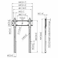 Vorschau: Vogels PFW 6815 Display Wandhalterung, starr