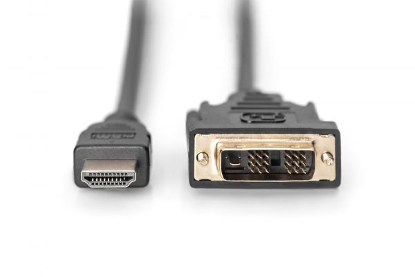 DIGITUS HDMI Adapterkabel, Typ A-DVI(18+1) St/St, 5.0m