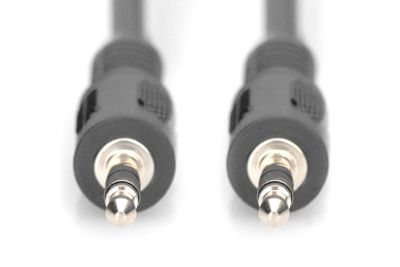 DIGITUS Audio Anschlusskabel, stereo 3.5mm 1.50m, schwarz