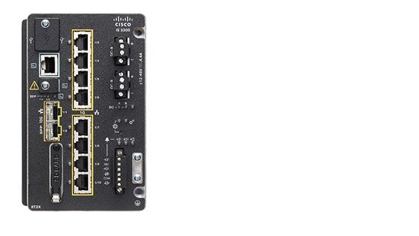 Cisco Industrial Ethernet 3300 Switch 1GbE Essentials 8-Port L3 managed IE-3300-8T2X-E