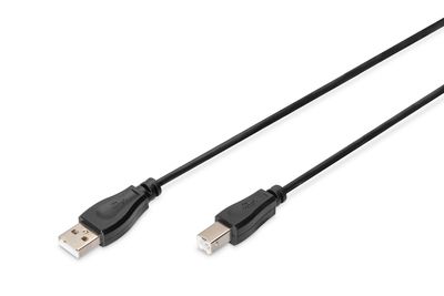 DIGITUS USB Anschlusskabel, Typ A - B St/St, 1.0m