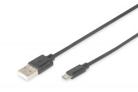 Vorschau: DIGITUS USB Anschlusskabel, Typ A - micro B St/St, 1.8m