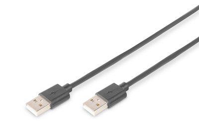 DIGITUS USB 2.0 Anschlusskabel, Typ A St/St, 3.0m