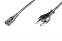 Vorschau: DIGITUS Netzanschlusskabel 2-polig, Euro - C7 St/Bu, 1.8m