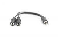 Vorschau: DIGITUS Headset Adap. Kab.,TRRS 3.5mm(4pin)-2xstereo 3,5mm St/Bu/Bu, 0,2m