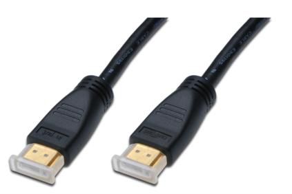 DIGITUS HDMI High Speed Anschlusskabel, Typ A, w/ amp. St/St, 10.0m