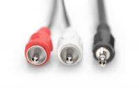 Vorschau: DIGITUS Audio Adapterkabel, stereo 3.5mm - 2x RCA 1.50m, schwarz