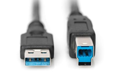 DIGITUS USB 3.0 Anschlusskabel, Typ A - B St/St, 1.8m
