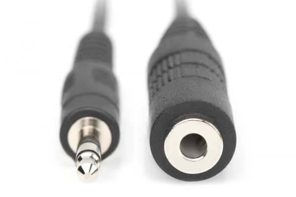 DIGITUS Audio Verlängerungskabel, stereo 3.5mm St/Bu, 1.50m