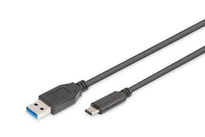 DIGITUS USB Type-C Anschlusskabelkabel, Type-C - A St/St, 1.8m