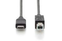 Vorschau: DIGITUS USB Type-C Verbindungskabel, Typ C auf B St/St, 1.8m