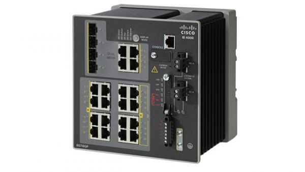 Cisco Industrial Ethernet 4000 Switch 1GbE LAN Base 4-Port L3 managed IE-4000-4GS8GP4G-E