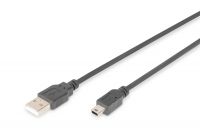 Vorschau: DIGITUS USB 2.0 Anschlusskabel, Typ A - mini B (5pin) St/St, 3.0m