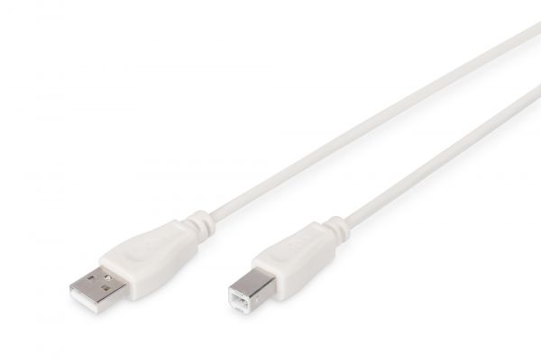 DIGITUS USB 2.0 Anschlusskabel, Typ A - B St/St, 1.0m