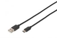 Vorschau: DIGITUS USB Type-C Verbindungskabel, Type-C - A St/St, 1.0m