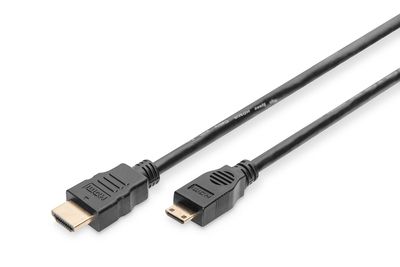 DIGITUS HDMI High Speed Anschlusskabel, Type-C - Typ A St/St, 2.0m