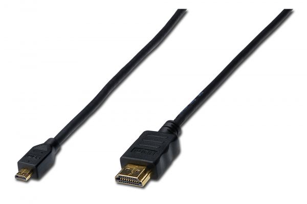 DIGITUS HDMI High Speed Anschlusskabel, Typ D - A St/St, 2.0m