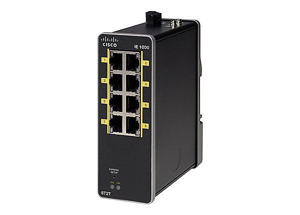 Cisco Industrial Ethernet 1000 Switch 100MbE LAN Base 6-Port L2 managed IE-1000-6T2T-LM