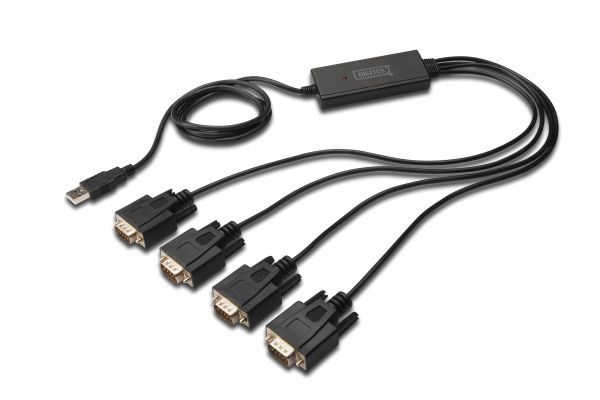 DIGITUS Adapter USB 2.0 zu 4xRS232 Kabel