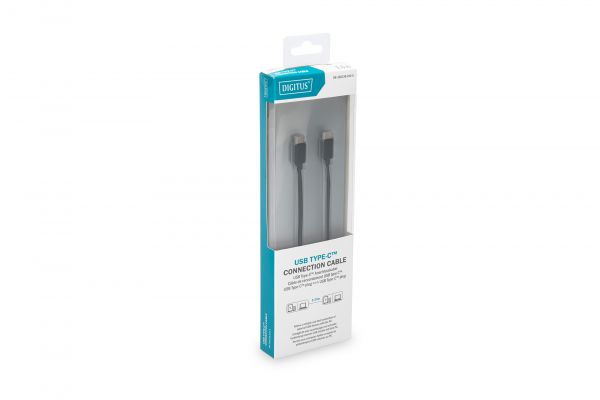 DIGITUS USB Type-C Verbindungskabel, Type-C - C St/St, 1.0m