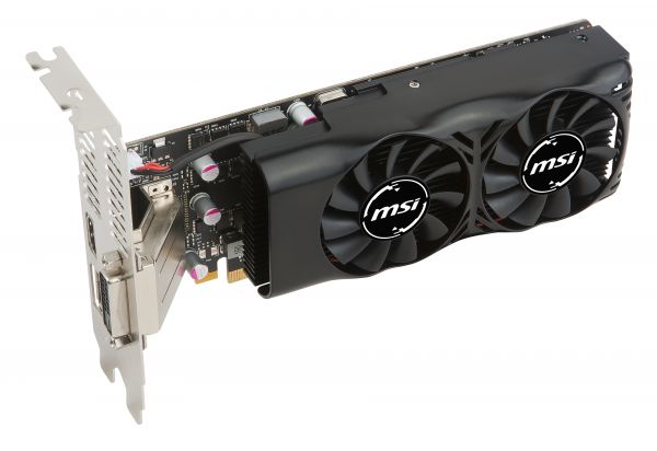 VGA MSI NVIDIA GeForce GTX 1050 TI 4GB - 1x HDMI, 1x DP, 1x DVI-D - aktiv - low profile