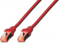 Vorschau: DIGITUS Patchkabel CAT 6 S-FTP, Länge 10 m, Farbe Rot