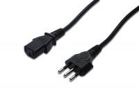 Vorschau: DIGITUS Netzanschlusskabel, Italien Stecker - C13 St/Bu, 1.8m