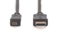Vorschau: DIGITUS HDMI High Speed Anschlusskabel, Typ D - A St/St, 2.0m