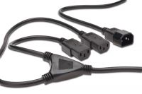 Vorschau: DIGITUS Netzverteilerkabel, C14 - 2x C13 St/Bu, 1.7m
