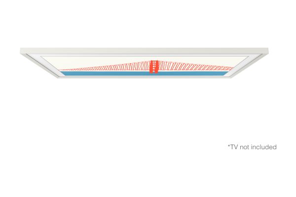 Samsung TV Z Wechselrahmen weiß abgeschrägt für 65" Frame (2021)