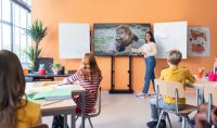 Vorschau: Vogels Z RISE A218 WHITEBOARD SET 86" für BODEN/WAND