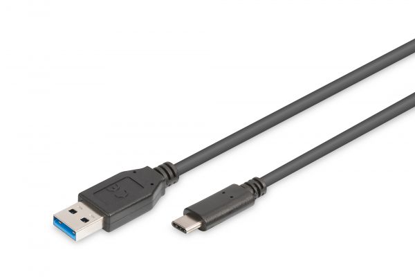 DIGITUS USB Type-C Verbindungskabel, Type-C - A St/St, 1.0m