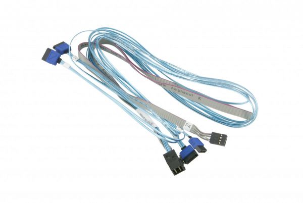 Server controller Kabel mini SAS HD (SFF-8643) auf 4 x 7-poliges SATA (Supermicro) 75 cm (gerade) i