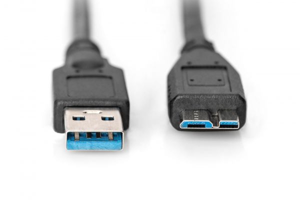 DIGITUS USB 3.0 Anschlusskabel, Typ A - mikro B St/St, 1.8m