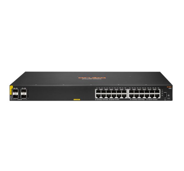 Hewlett Packard Enterprise Aruba 6100 24G Class4 PoE 4SFP+ 370W Managed L3 Gigabit Ethernet (10/100/