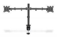 Vorschau: DIGITUS Universal Dual Monitorhalter mit Klemmbefestigung