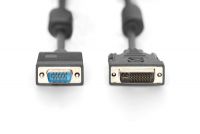 Vorschau: DIGITUS DVI Adapterkabel, DVI(24+5) - HD15, 2x Ferrit St/St, 2.0m
