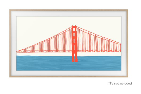 Samsung TV Z Wechselrahmen Teak für 75" Frame (2021/2022)