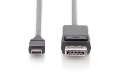 DIGITUS USB Type-C Adapterkabel, Type-C auf DP St/St, 2,0m