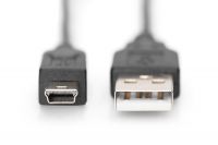 Vorschau: DIGITUS USB 2.0 Anschlusskabel, Typ A - mini B (5pin) St/St, 1.8m