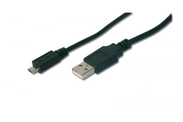 DIGITUS USB 2.0 Anschlusskabel, Typ A - micro B St/St, 1.0m