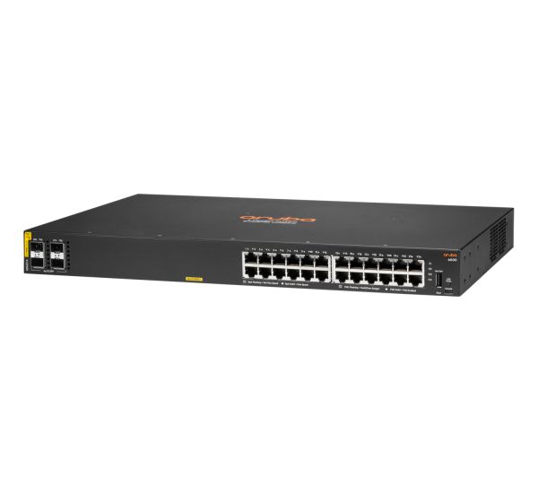 HPE Aruba 6000 24G Class4 PoE 4SFP 370W Switch - managed - 24 x 10/100/1000 (PoE+) (R8N87A)