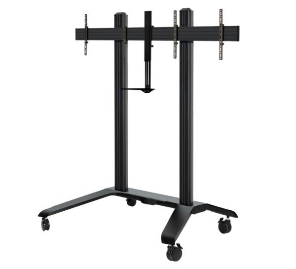 B-TECH Universal Dual Screen VC Trolley (VESA 600 x 400)