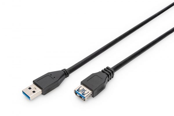 DIGITUS USB 3.0 Verlängerungskabel, Typ A St/Bu, 1,8m