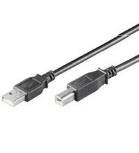 Goobay USB 2.0 Kabel 1,80m St/St A/B schwarz 93596