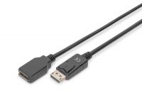 Vorschau: DIGITUS DisplayPort Verlängerungskabel, DP St/Bu,2.0m