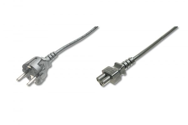 DIGITUS Netzanschlusskabel, CEE 7/7 (Typ-F) - C5 St/Bu, 0,75m
