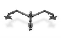 Vorschau: DIGITUS Universal Dual Monitorhalter mit Klemmbefestigung